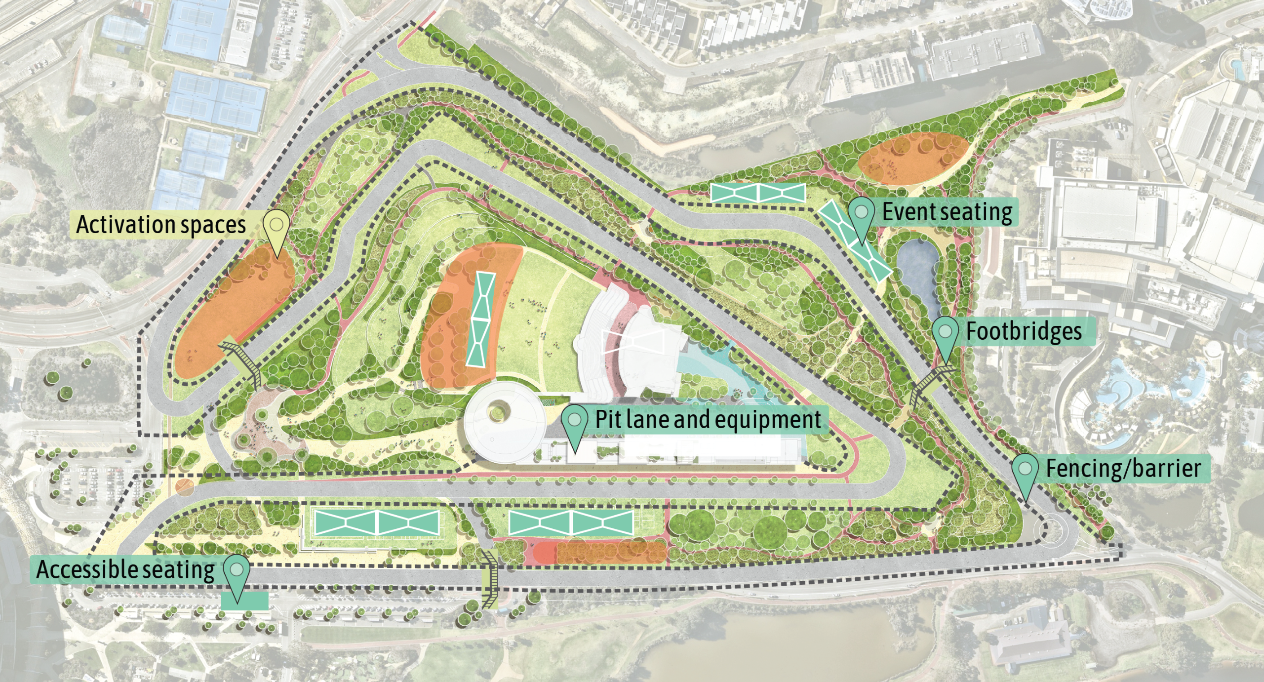 Potential temporary Motorsport overlay